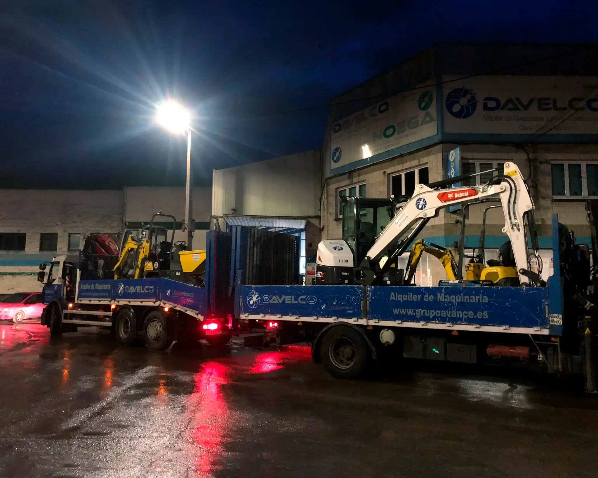 Doble camión cargado